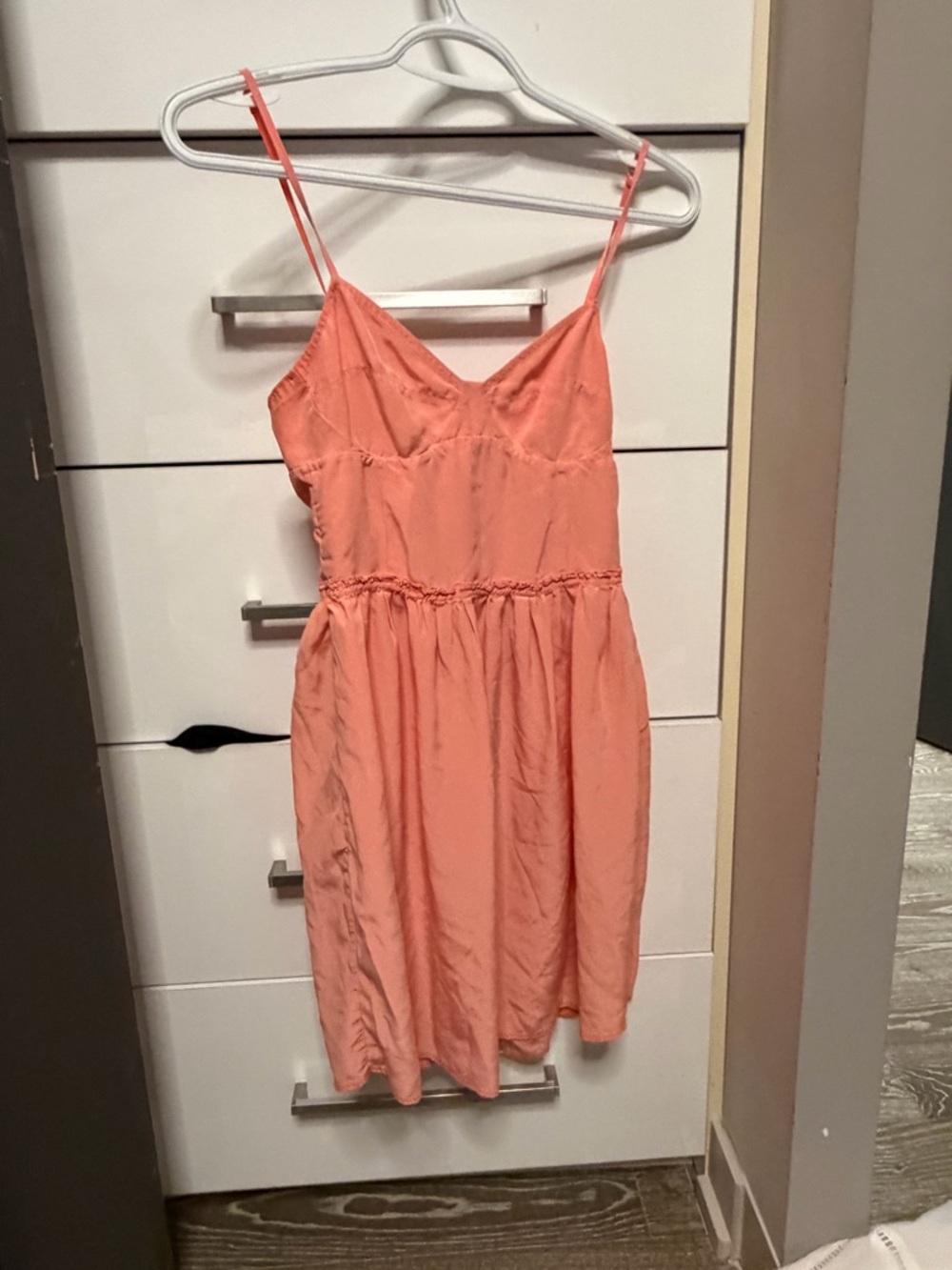 Wilfred peach Coral Spaghetti Strap Sundress